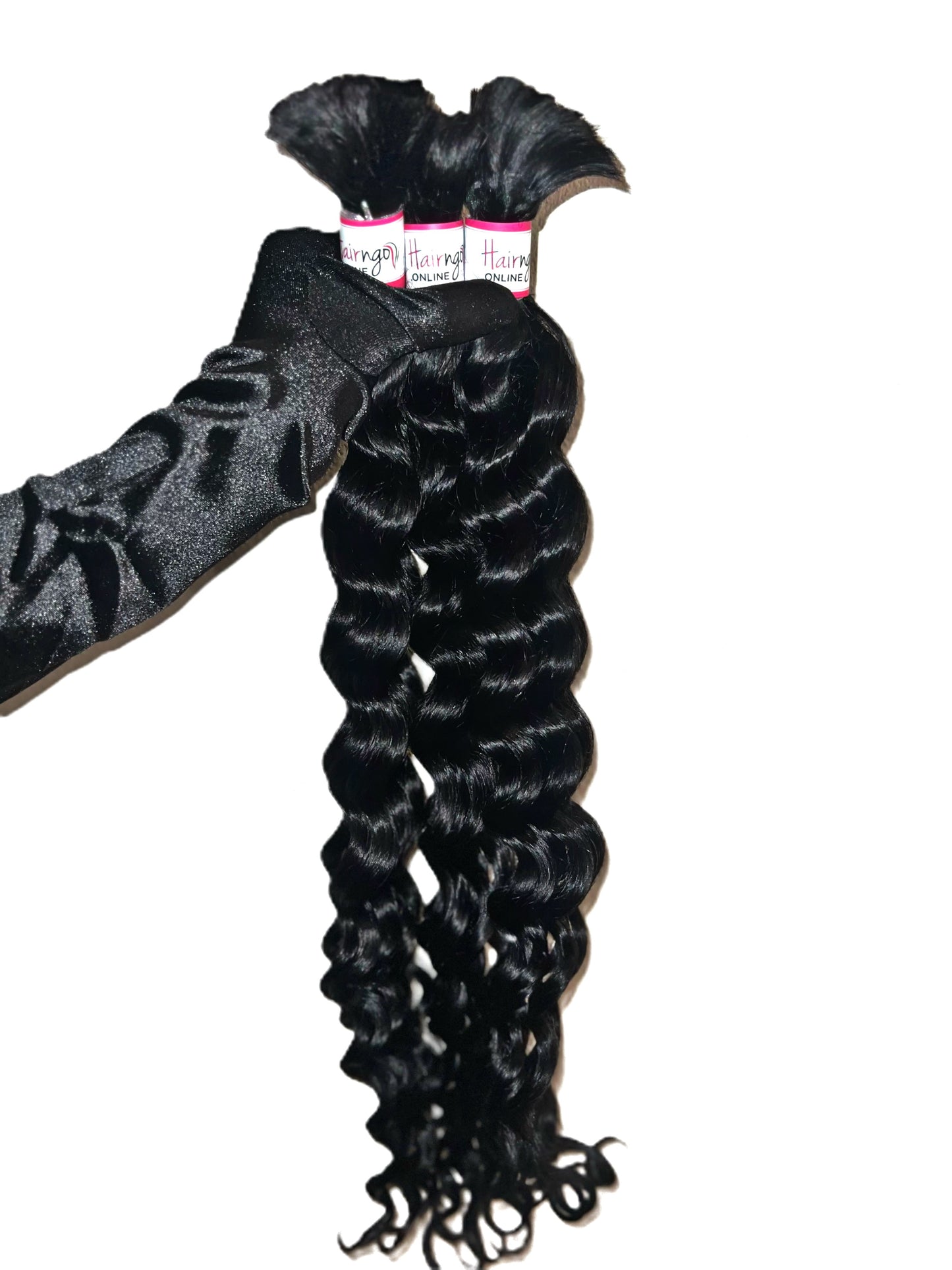 Natural curl human braiding hair